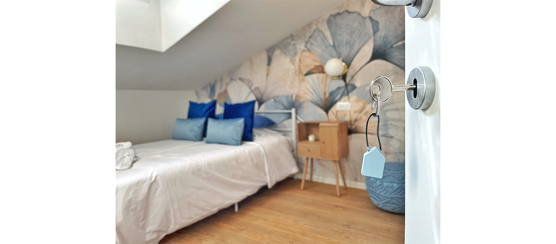progettazione personalizzata di interni, interior design per un appartamento ad uso turistico a Bologna